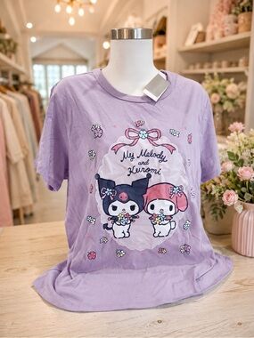 NEW Sanrio My Melody & Kuromi Lavender T-Shirt – Size Medium – NWT